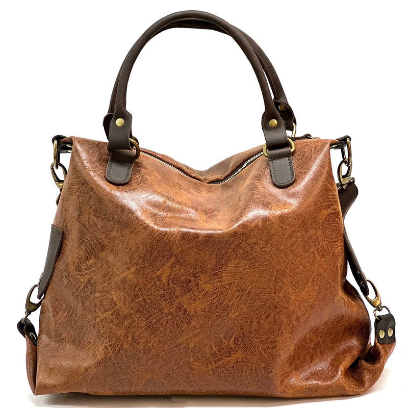 Rolando Italian Leather Bag – Unisex Durable & Versatile Carryall - Leather Italiano
