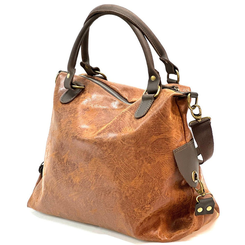 Rolando Italian Leather Bag – Unisex Durable & Versatile Carryall - Leather Italiano