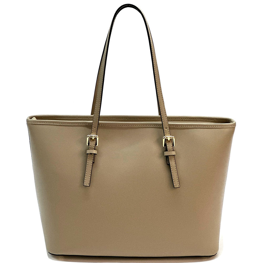 Saffiano Leather Tote - Eloisa Italian Leather Bag, Made in Florence - Leather Italiano