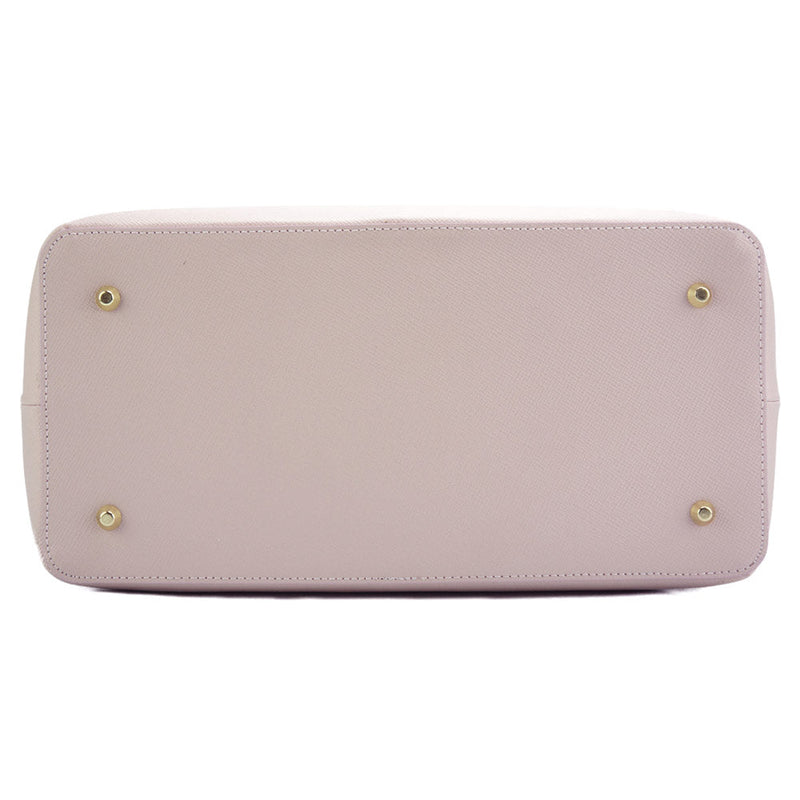 Saffiano Leather Tote - Eloisa Italian Leather Bag, Made in Florence - Leather Italiano