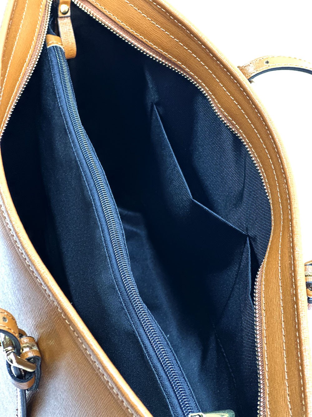 Saffiano Leather Tote - Eloisa Italian Leather Bag, Made in Florence - Leather Italiano