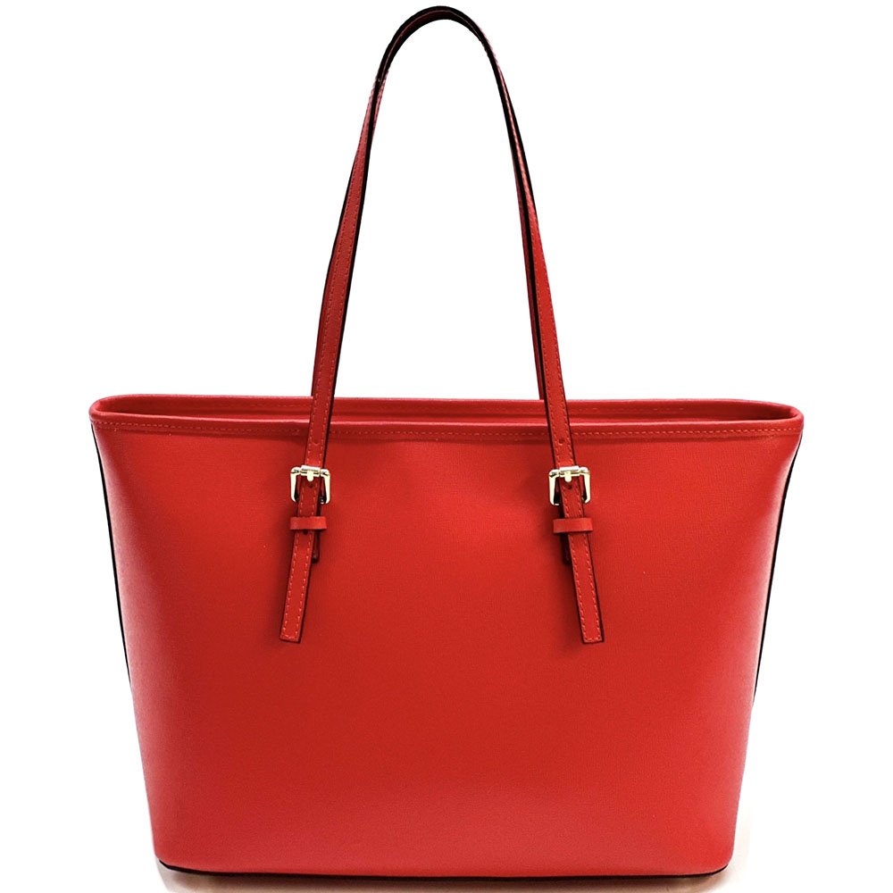 Saffiano Leather Tote - Eloisa Italian Leather Bag, Made in Florence - Leather Italiano