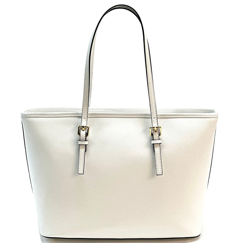 Saffiano Leather Tote - Eloisa Italian Leather Bag, Made in Florence - Leather Italiano