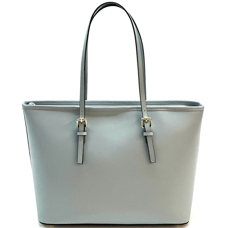 Saffiano Leather Tote - Eloisa Italian Leather Bag, Made in Florence - Leather Italiano
