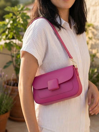 Serelia Cow Leather Shoulder and Crossbody Bag - Leather Italiano