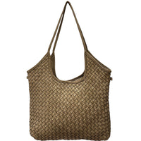 Serenica Woven Soft Washed Cow Leather Hobo Bag - Leather Italiano