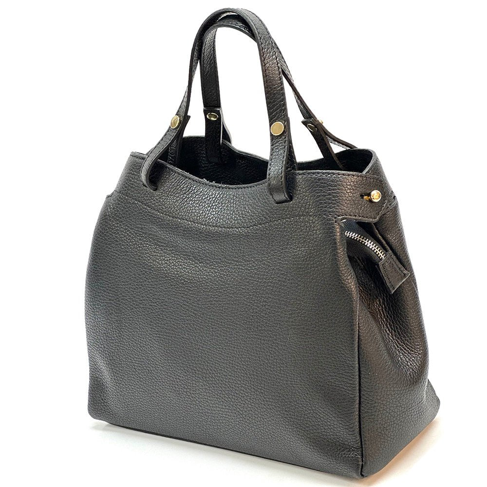 Siena Elegant Italian Leather Handbag - Leather Italiano