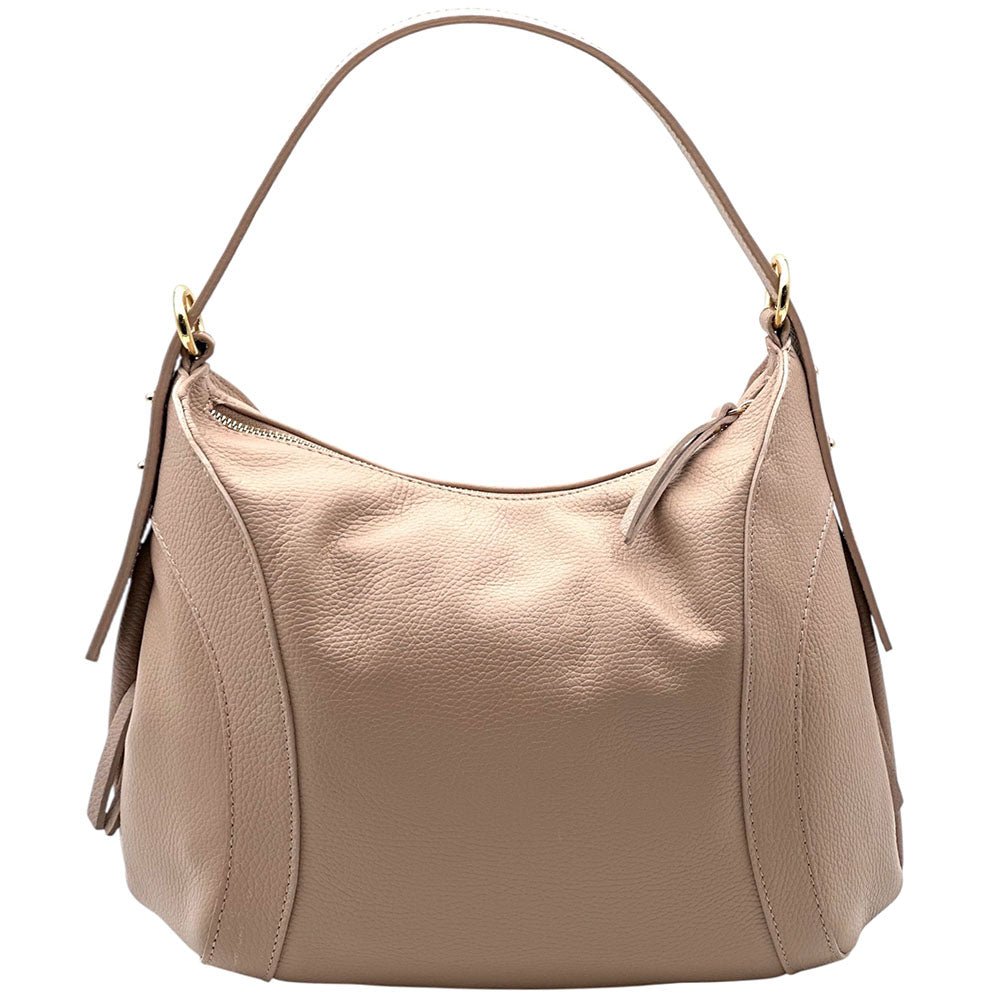 Silvia Italian Leather Shoulder Bag - Leather Italiano