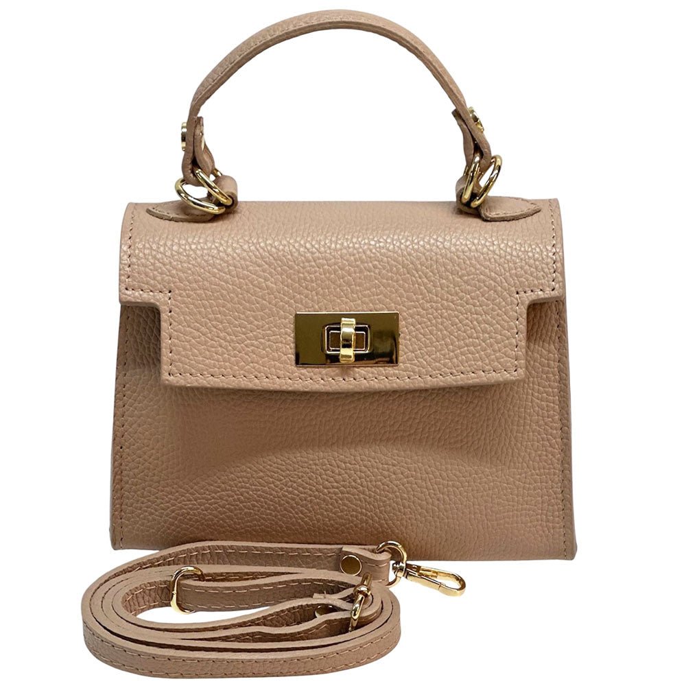 Sofia Structured Italian Leather Handbag - Leather Italiano