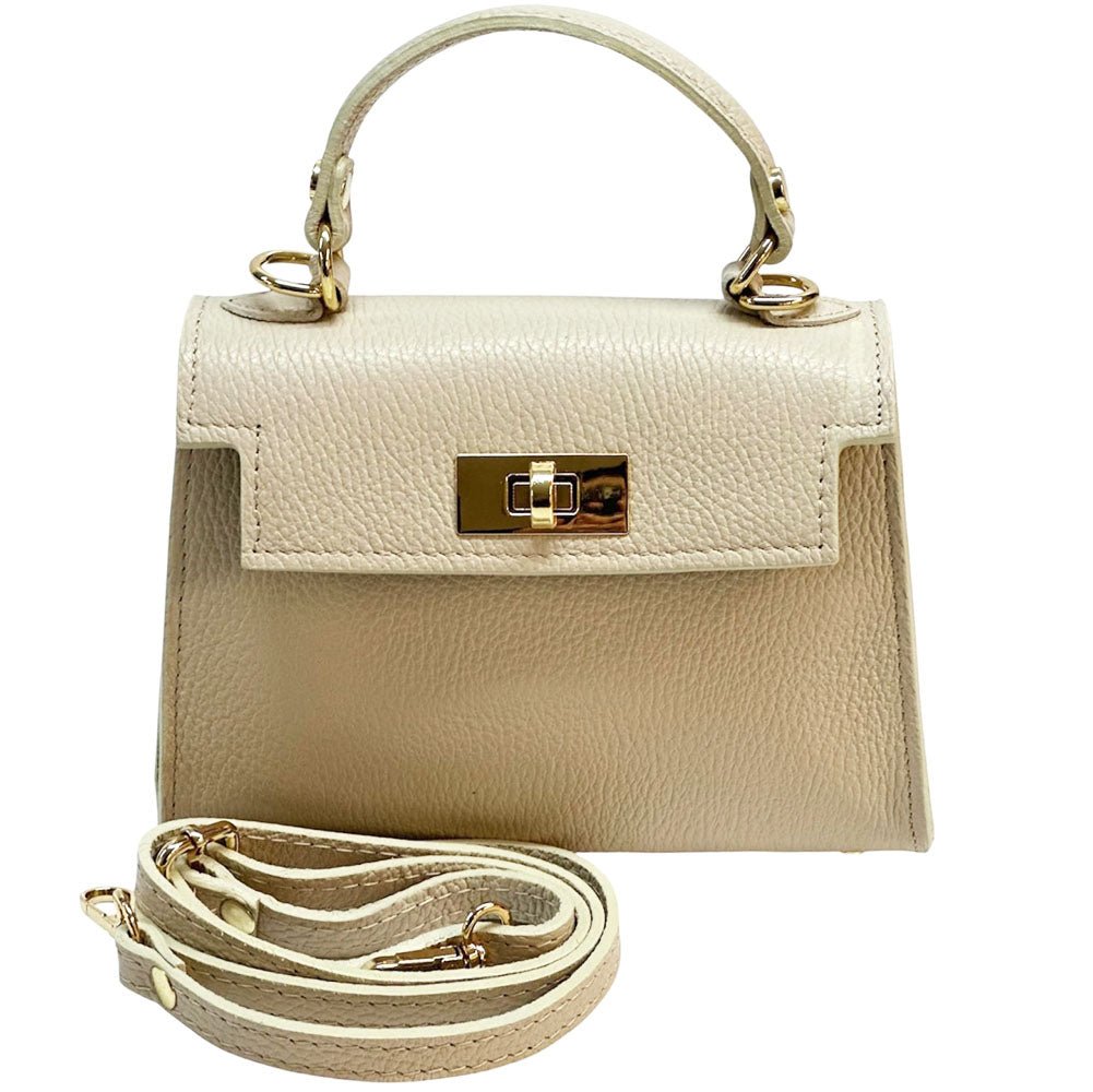 Sofia Structured Italian Leather Handbag - Leather Italiano