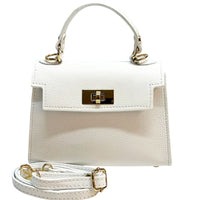 Sofia Structured Italian Leather Handbag - Leather Italiano