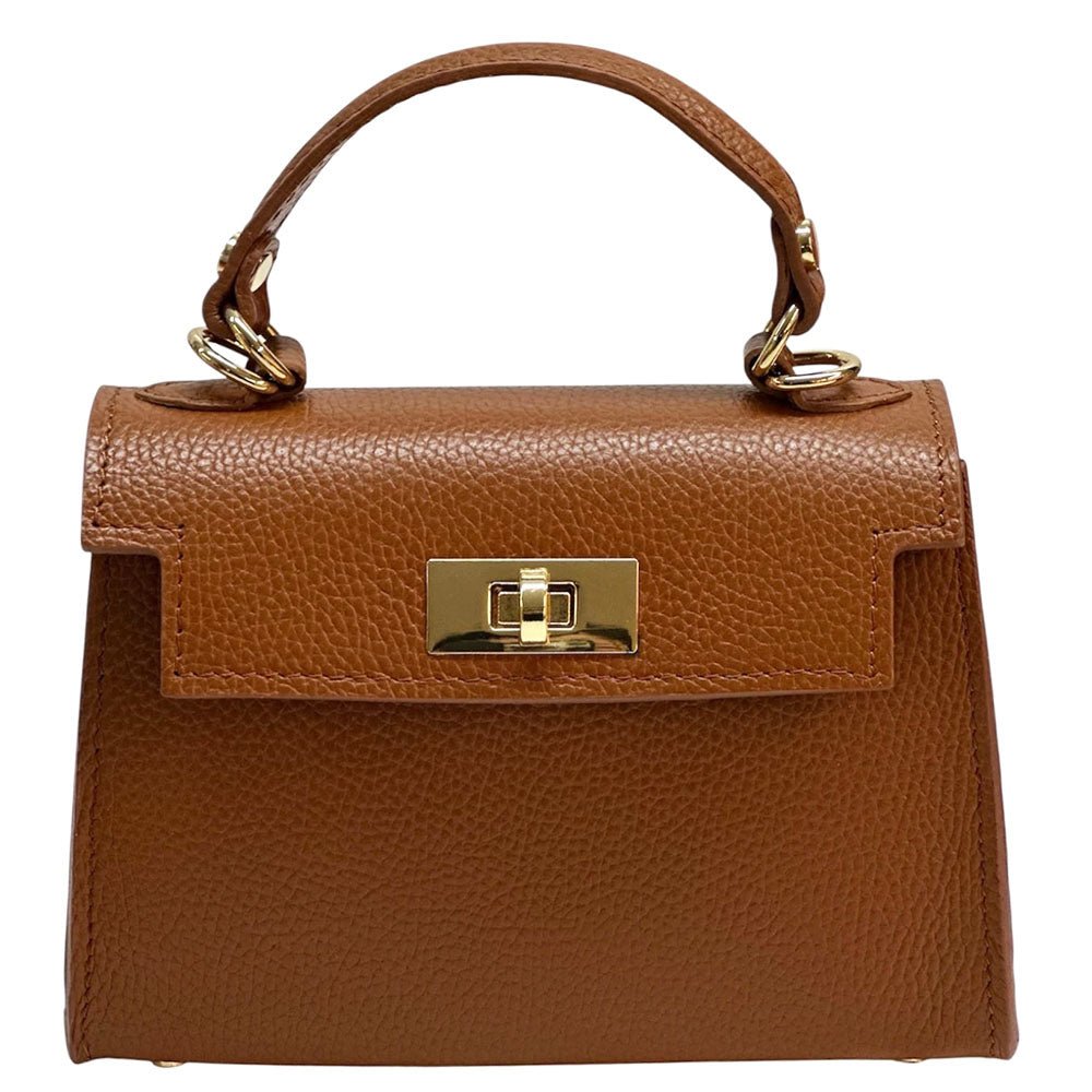 Sofia Structured Italian Leather Handbag - Leather Italiano