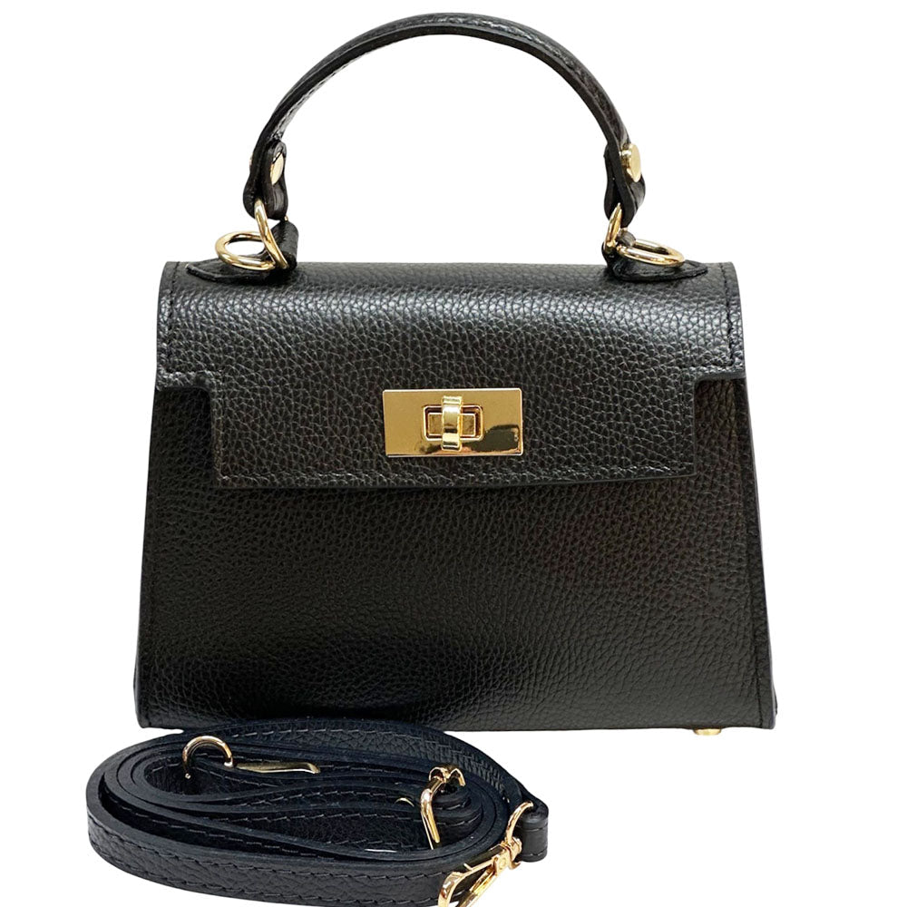 Sofia Structured Italian Leather Handbag - Leather Italiano