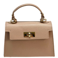 Sofia Structured Italian Leather Handbag - Leather Italiano