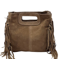 Solaio Cow Leather Fringe Handbag - Leather Italiano