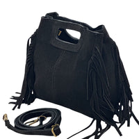 Solaio Cow Leather Fringe Handbag - Leather Italiano