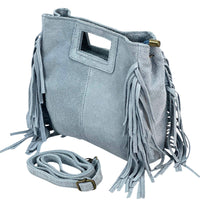 Solaio Cow Leather Fringe Handbag - Leather Italiano