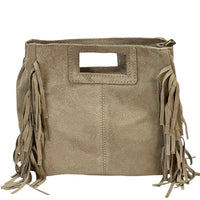 Solaio Cow Leather Fringe Handbag - Leather Italiano