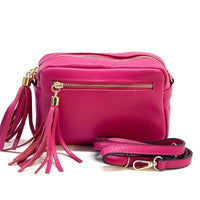 Solea Italian Leather Tassel Clutch & Crossbody Bag - Leather Italiano