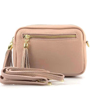 Solea Italian Leather Tassel Clutch & Crossbody Bag - Leather Italiano