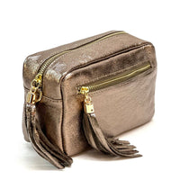 Solea Italian Leather Tassel Clutch & Crossbody Bag - Leather Italiano