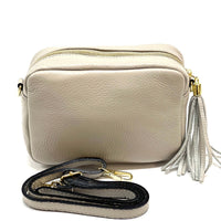 Solea Italian Leather Tassel Clutch & Crossbody Bag - Leather Italiano