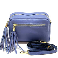 Solea Italian Leather Tassel Clutch & Crossbody Bag - Leather Italiano
