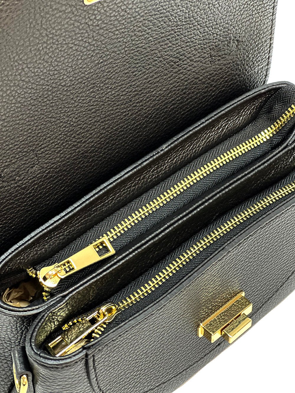 Structured Leather Top Handle Bag - Eleganza - Leather Italiano