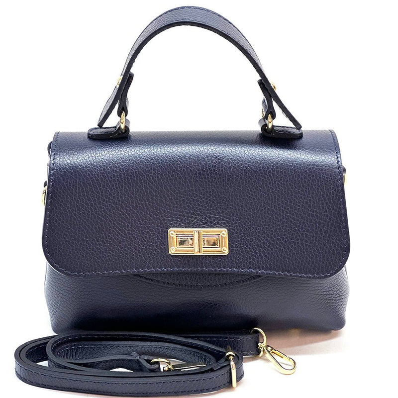 Structured Leather Top Handle Bag - Eleganza - Leather Italiano
