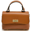 Structured Leather Top Handle Bag - Eleganza - Leather Italiano
