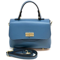 Structured Leather Top Handle Bag - Eleganza - Leather Italiano