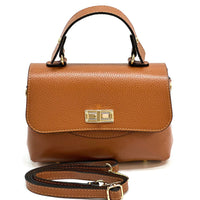 Structured Leather Top Handle Bag - Eleganza - Leather Italiano
