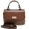 Structured Leather Top Handle Bag - Eleganza - Leather Italiano