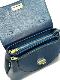 Structured Leather Top Handle Bag - Eleganza - Leather Italiano