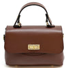 Structured Leather Top Handle Bag - Eleganza - Leather Italiano