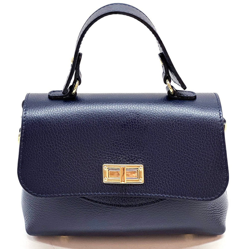 Structured Leather Top Handle Bag - Eleganza - Leather Italiano