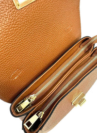 Structured Leather Top Handle Bag - Eleganza - Leather Italiano