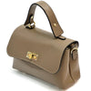 Structured Leather Top Handle Bag - Eleganza - Leather Italiano