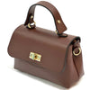Structured Leather Top Handle Bag - Eleganza - Leather Italiano