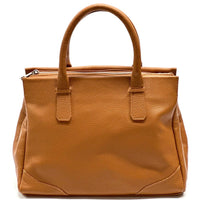 Tarsilla Italian Leather Handbag – Handmade in Florence from Premium Pebbled Leather - Leather Italiano