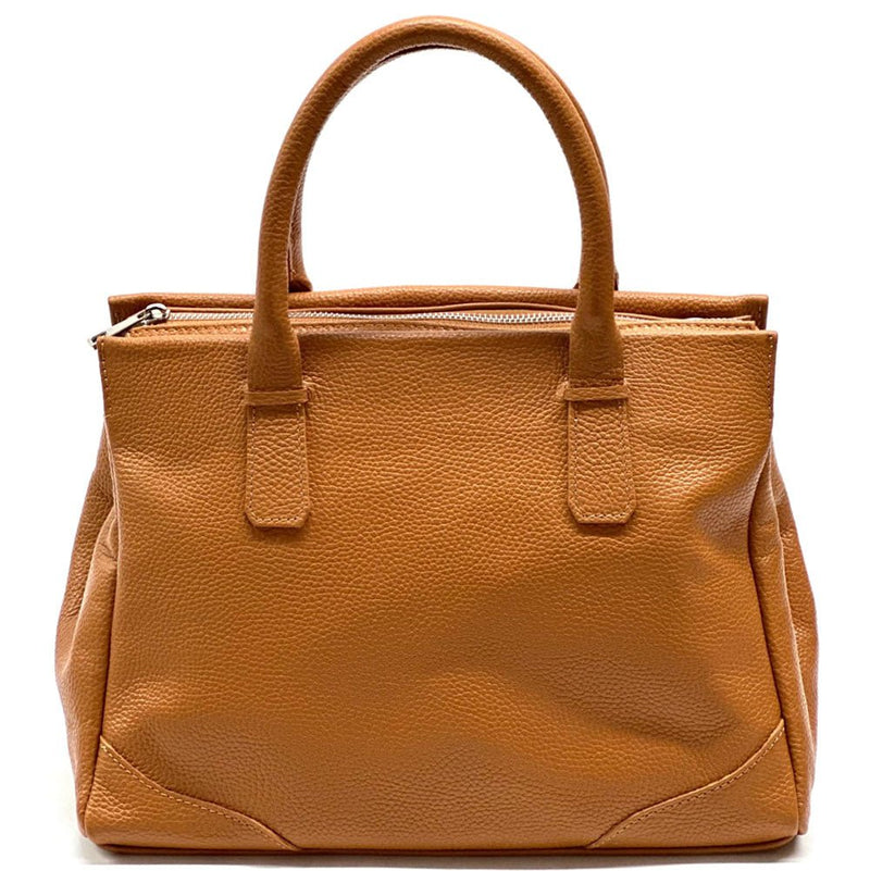 Tarsilla Italian Leather Handbag – Handmade in Florence from Premium Pebbled Leather - Leather Italiano