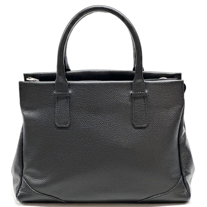 Tarsilla Italian Leather Handbag – Handmade in Florence from Premium Pebbled Leather - Leather Italiano