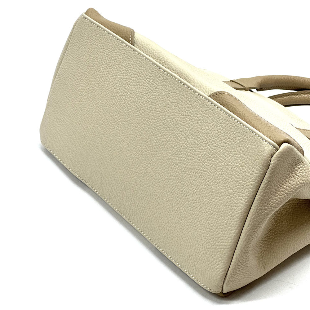 Tarsilla Italian Leather Handbag – Handmade in Florence from Premium Pebbled Leather - Leather Italiano