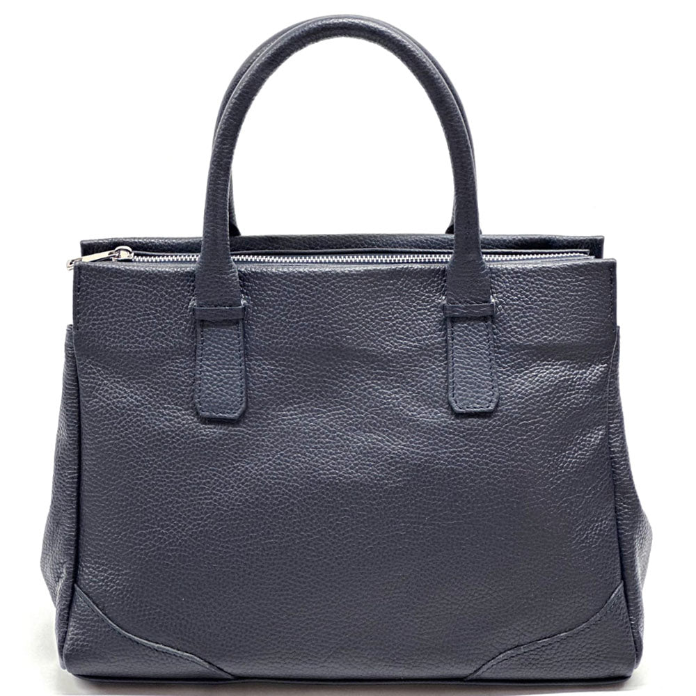 Tarsilla Italian Leather Handbag – Handmade in Florence from Premium Pebbled Leather - Leather Italiano