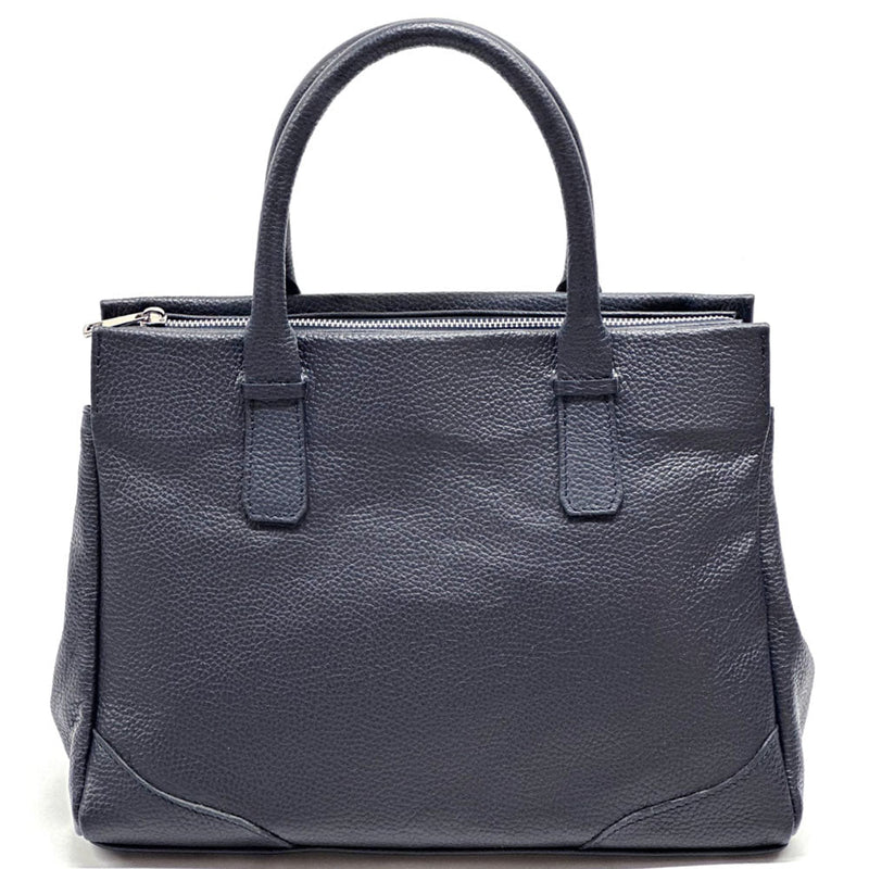 Tarsilla Italian Leather Handbag – Handmade in Florence from Premium Pebbled Leather - Leather Italiano