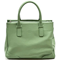 Tarsilla Italian Leather Handbag – Handmade in Florence from Premium Pebbled Leather - Leather Italiano