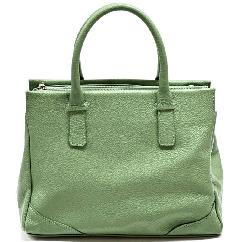 Tarsilla Italian Leather Handbag – Handmade in Florence from Premium Pebbled Leather - Leather Italiano