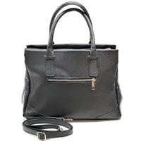 Tarsilla Italian Leather Handbag – Handmade in Florence from Premium Pebbled Leather - Leather Italiano
