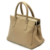 Tarsilla Italian Leather Handbag – Handmade in Florence from Premium Pebbled Leather - Leather Italiano