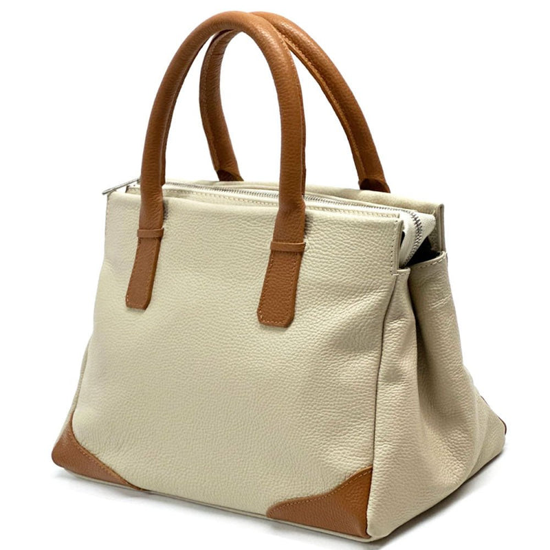 Tarsilla Italian Leather Handbag – Handmade in Florence from Premium Pebbled Leather - Leather Italiano